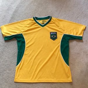 Men’s Brazil soccer jersey/workout shirt. Great condition. Rhinox Brand. Medium